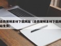 平邑自救视频素材下载网站（自救视频素材下载网站免费）
